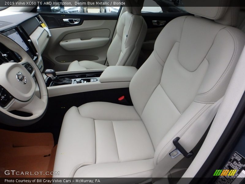 Denim Blue Metallic / Blonde 2019 Volvo XC60 T6 AWD Inscription