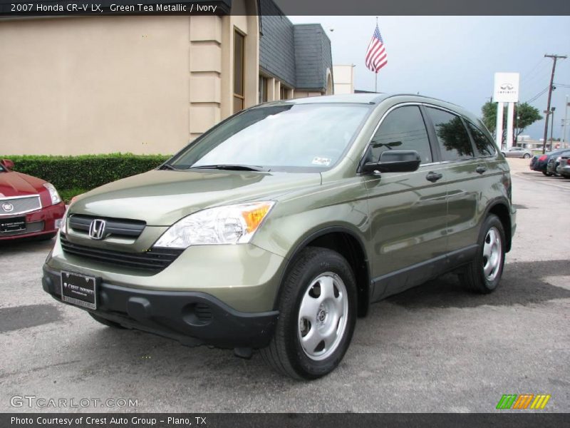 Green Tea Metallic / Ivory 2007 Honda CR-V LX