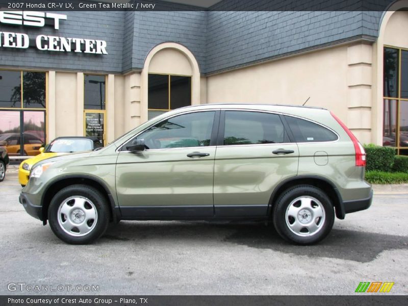 Green Tea Metallic / Ivory 2007 Honda CR-V LX