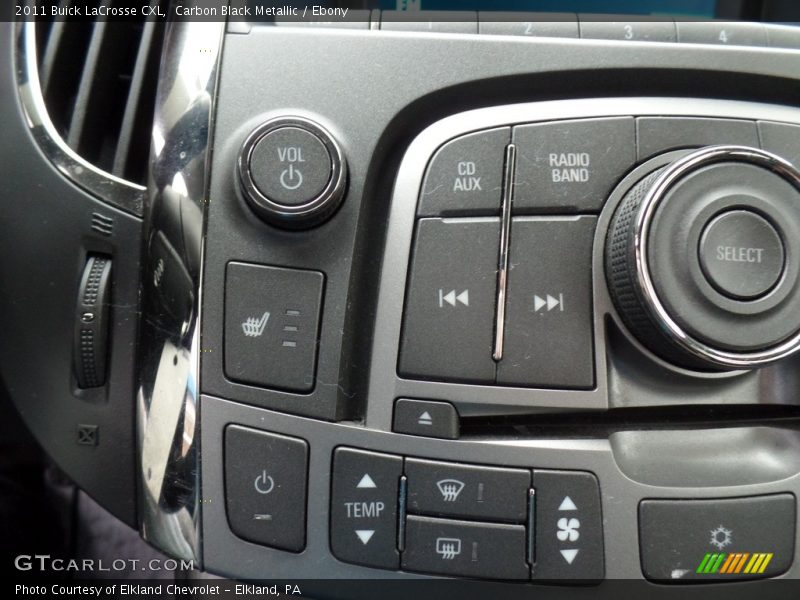 Carbon Black Metallic / Ebony 2011 Buick LaCrosse CXL