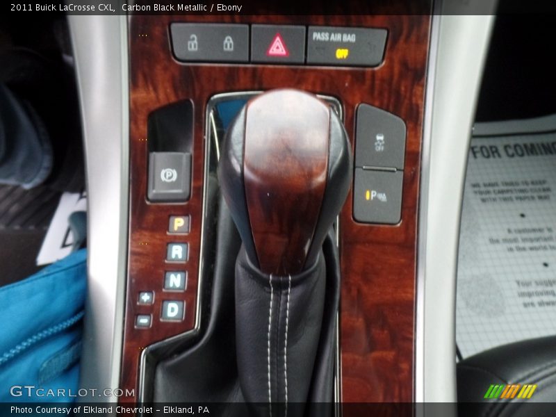 Carbon Black Metallic / Ebony 2011 Buick LaCrosse CXL