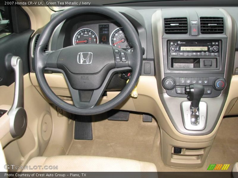 Green Tea Metallic / Ivory 2007 Honda CR-V LX