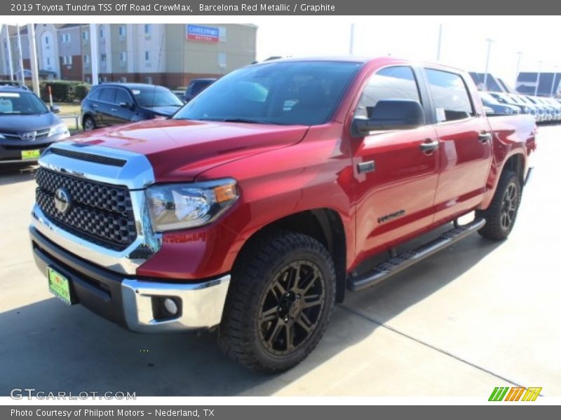 Barcelona Red Metallic / Graphite 2019 Toyota Tundra TSS Off Road CrewMax