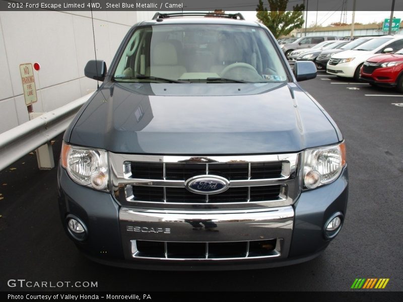 Steel Blue Metallic / Camel 2012 Ford Escape Limited 4WD