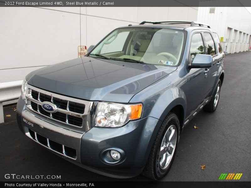 Steel Blue Metallic / Camel 2012 Ford Escape Limited 4WD