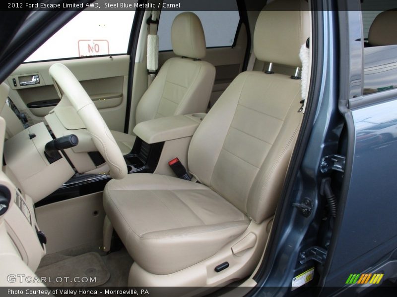 Steel Blue Metallic / Camel 2012 Ford Escape Limited 4WD