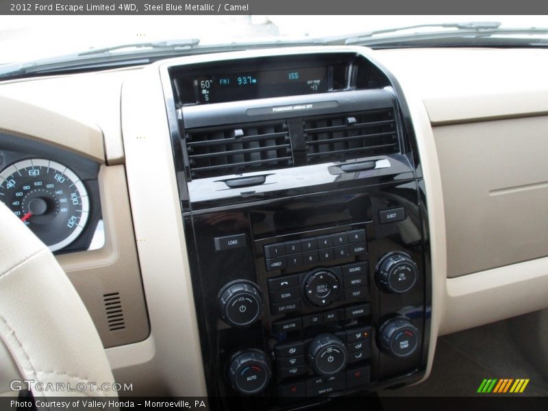 Steel Blue Metallic / Camel 2012 Ford Escape Limited 4WD