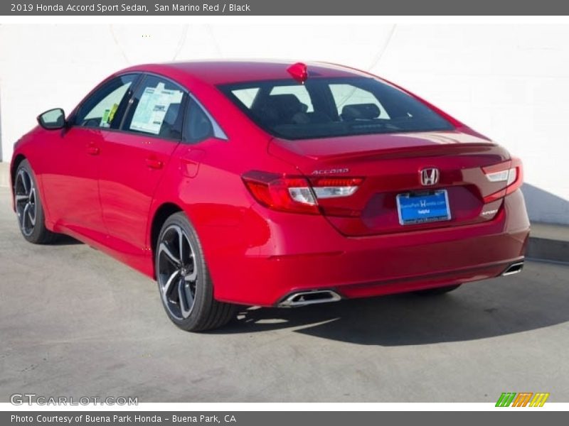 San Marino Red / Black 2019 Honda Accord Sport Sedan