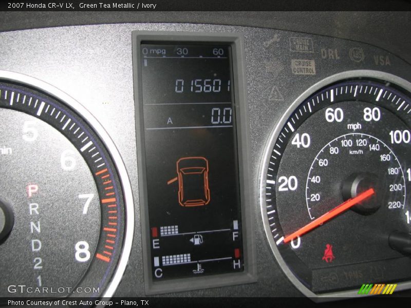 Green Tea Metallic / Ivory 2007 Honda CR-V LX