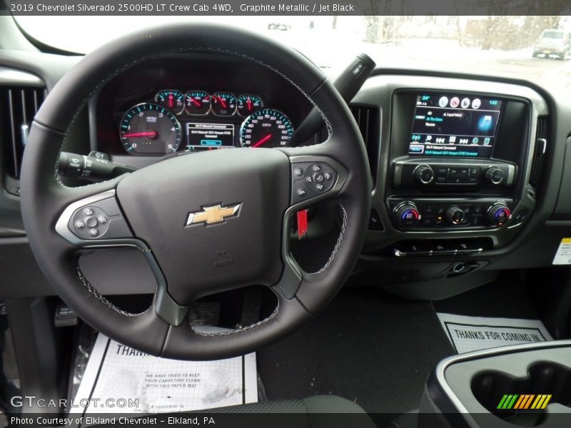 Graphite Metallic / Jet Black 2019 Chevrolet Silverado 2500HD LT Crew Cab 4WD