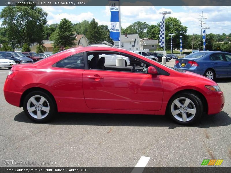 Rallye Red / Black 2007 Honda Civic EX Coupe