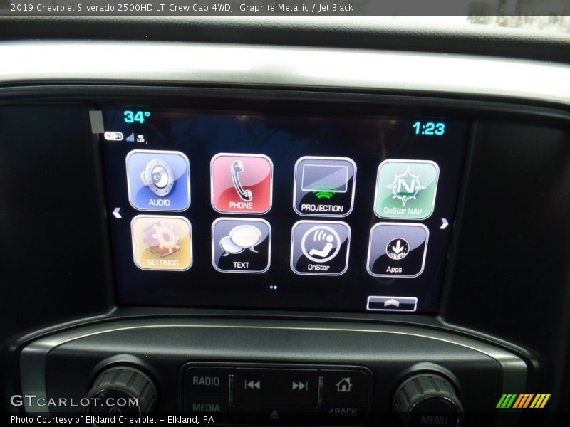 Graphite Metallic / Jet Black 2019 Chevrolet Silverado 2500HD LT Crew Cab 4WD