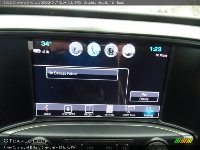 Graphite Metallic / Jet Black 2019 Chevrolet Silverado 2500HD LT Crew Cab 4WD