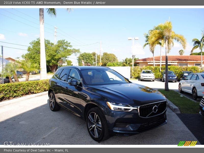 Denim Blue Metallic / Amber 2019 Volvo XC60 T5 AWD Momentum