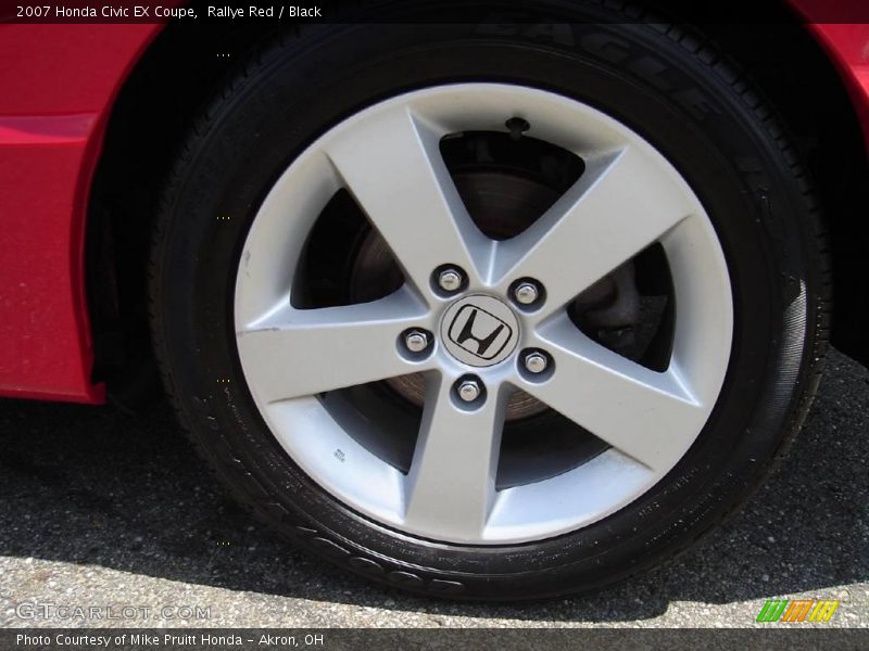 Rallye Red / Black 2007 Honda Civic EX Coupe