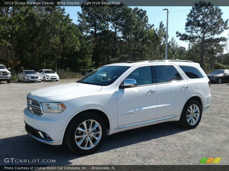 White Knuckle / Light Frost Beige/Black 2019 Dodge Durango Citadel