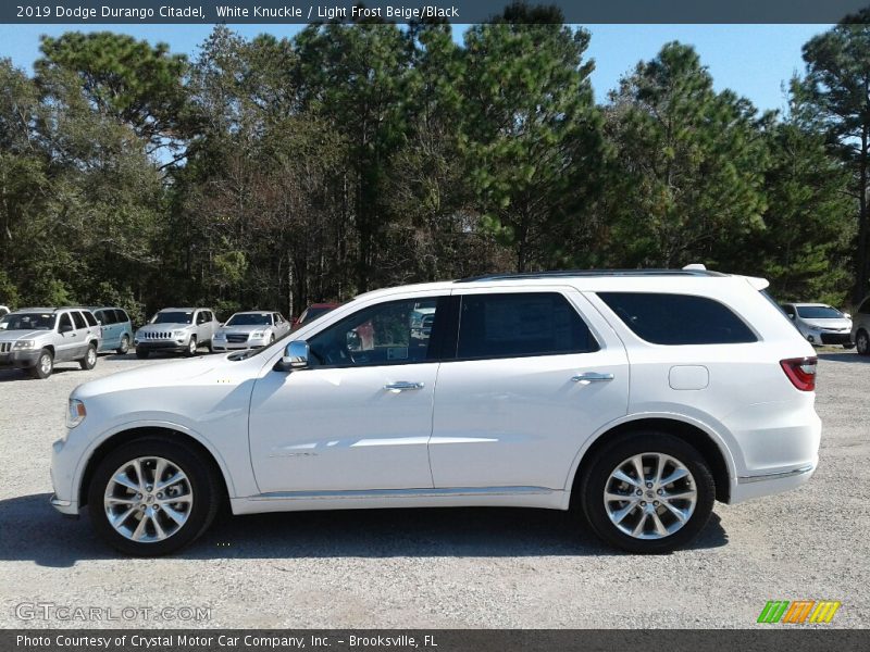 White Knuckle / Light Frost Beige/Black 2019 Dodge Durango Citadel
