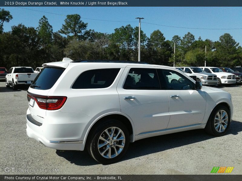White Knuckle / Light Frost Beige/Black 2019 Dodge Durango Citadel