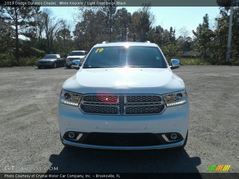White Knuckle / Light Frost Beige/Black 2019 Dodge Durango Citadel