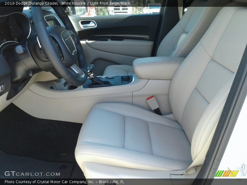 White Knuckle / Light Frost Beige/Black 2019 Dodge Durango Citadel