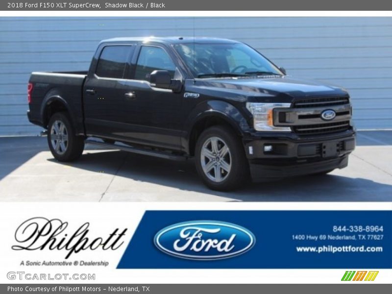 Shadow Black / Black 2018 Ford F150 XLT SuperCrew