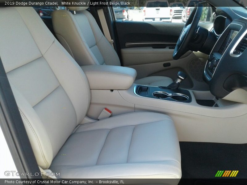 White Knuckle / Light Frost Beige/Black 2019 Dodge Durango Citadel