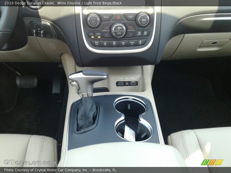 White Knuckle / Light Frost Beige/Black 2019 Dodge Durango Citadel