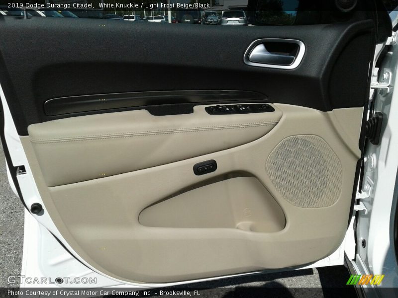 White Knuckle / Light Frost Beige/Black 2019 Dodge Durango Citadel