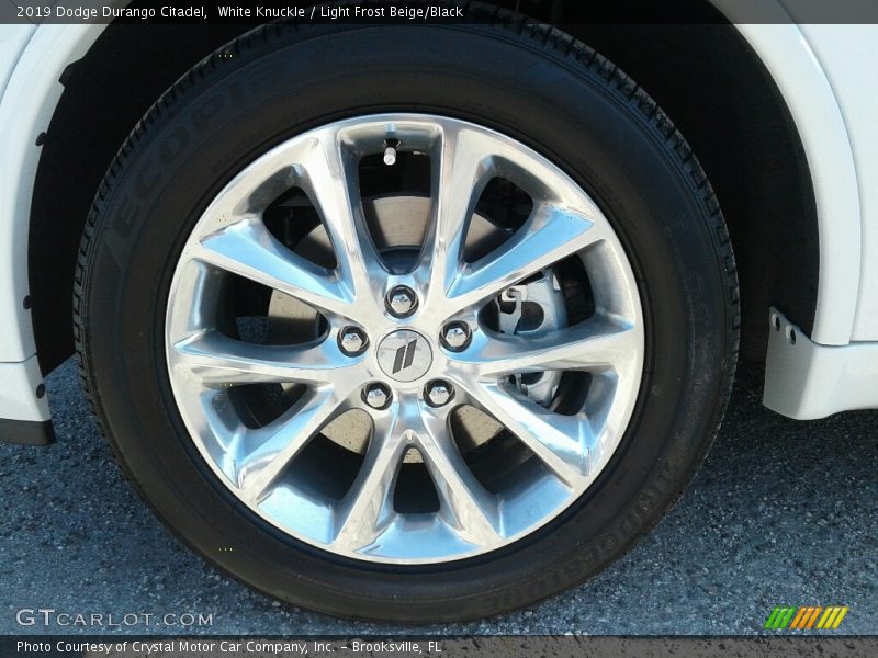 White Knuckle / Light Frost Beige/Black 2019 Dodge Durango Citadel