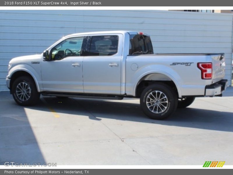 Ingot Silver / Black 2018 Ford F150 XLT SuperCrew 4x4