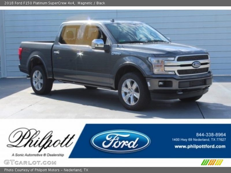 Magnetic / Black 2018 Ford F150 Platinum SuperCrew 4x4