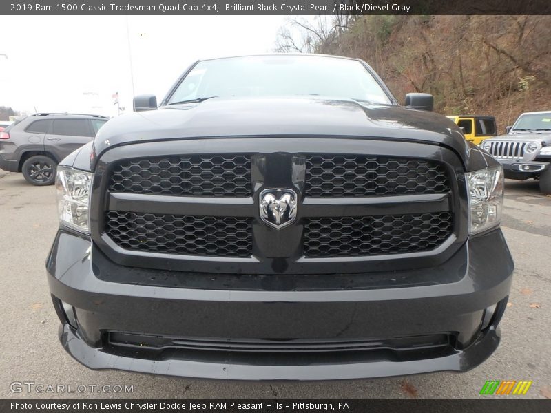 Brilliant Black Crystal Pearl / Black/Diesel Gray 2019 Ram 1500 Classic Tradesman Quad Cab 4x4