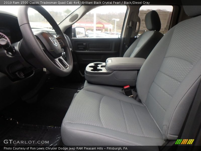 Brilliant Black Crystal Pearl / Black/Diesel Gray 2019 Ram 1500 Classic Tradesman Quad Cab 4x4