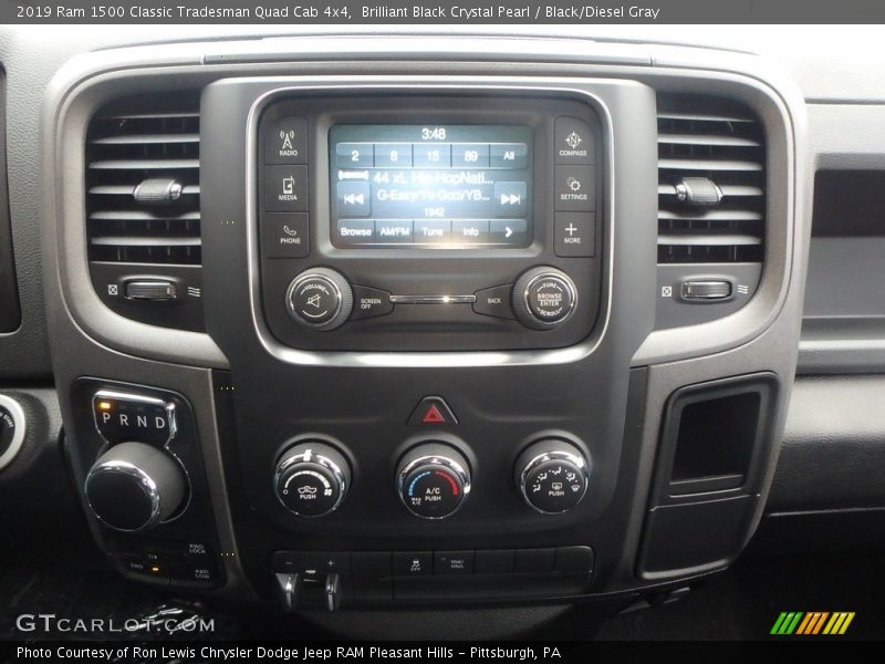 Brilliant Black Crystal Pearl / Black/Diesel Gray 2019 Ram 1500 Classic Tradesman Quad Cab 4x4