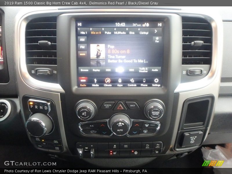 Delmonico Red Pearl / Black/Diesel Gray 2019 Ram 1500 Classic Big Horn Crew Cab 4x4