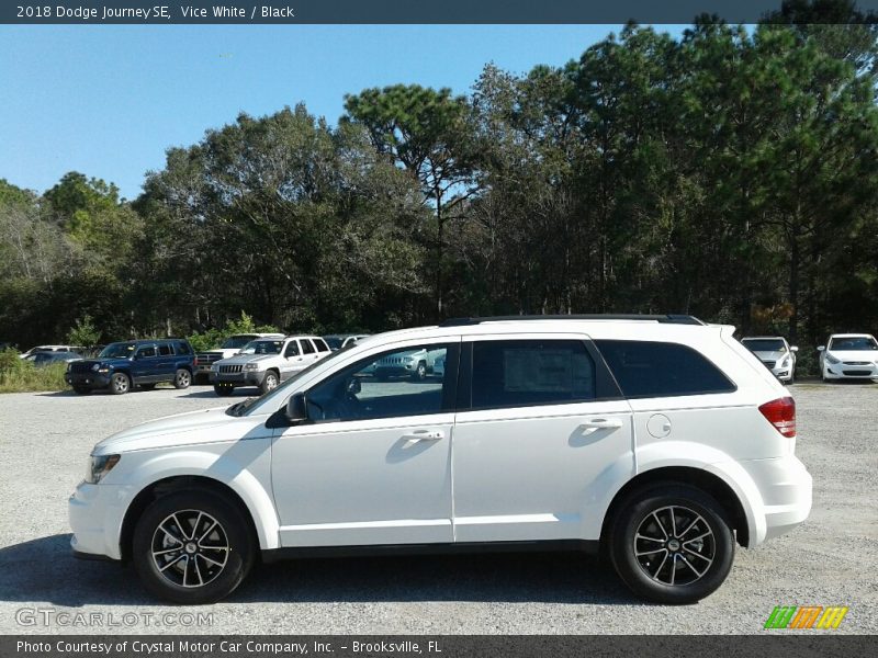 Vice White / Black 2018 Dodge Journey SE