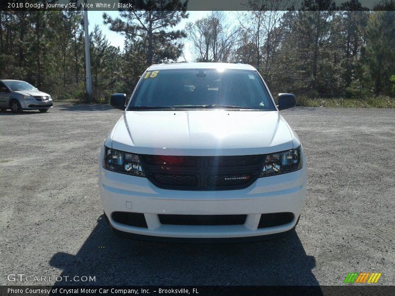 Vice White / Black 2018 Dodge Journey SE