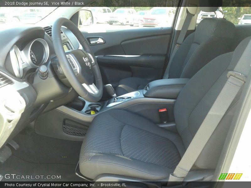 Vice White / Black 2018 Dodge Journey SE