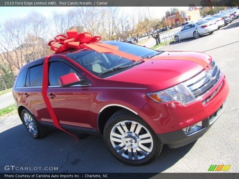 Red Candy Metallic / Camel 2010 Ford Edge Limited AWD