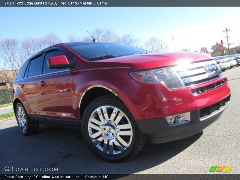 Red Candy Metallic / Camel 2010 Ford Edge Limited AWD