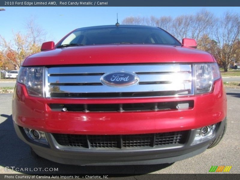 Red Candy Metallic / Camel 2010 Ford Edge Limited AWD