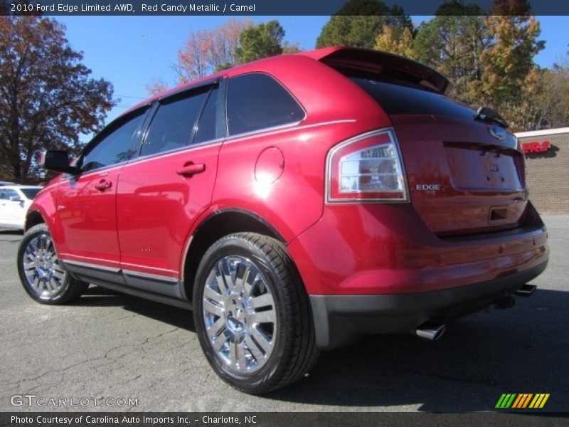 Red Candy Metallic / Camel 2010 Ford Edge Limited AWD