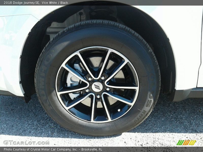 Vice White / Black 2018 Dodge Journey SE