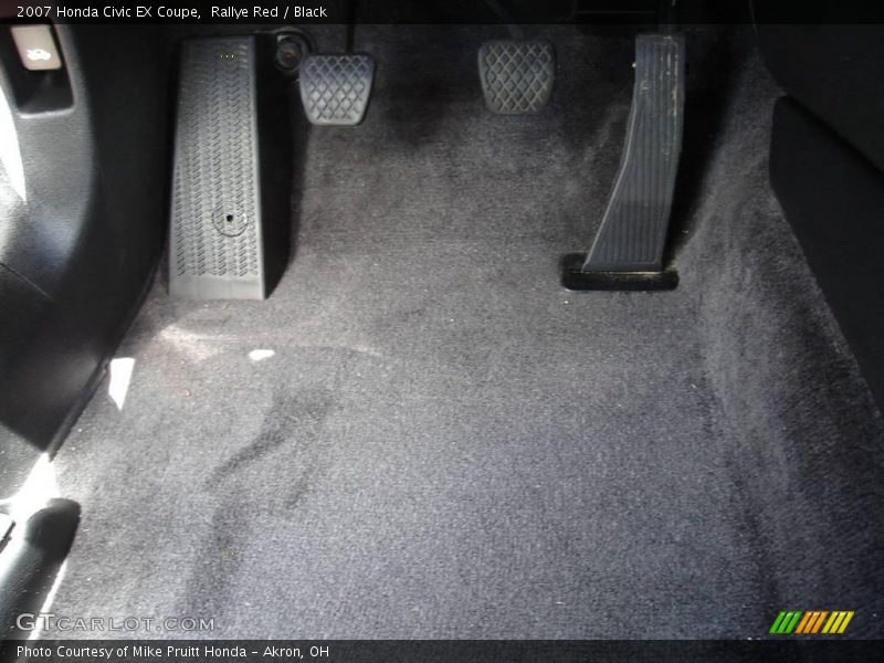 Rallye Red / Black 2007 Honda Civic EX Coupe