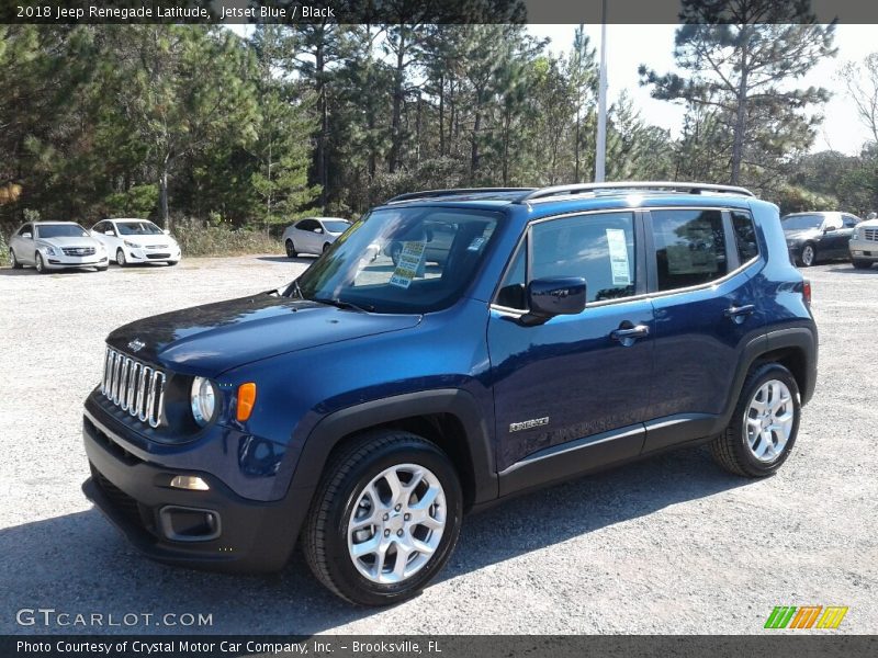 Jetset Blue / Black 2018 Jeep Renegade Latitude