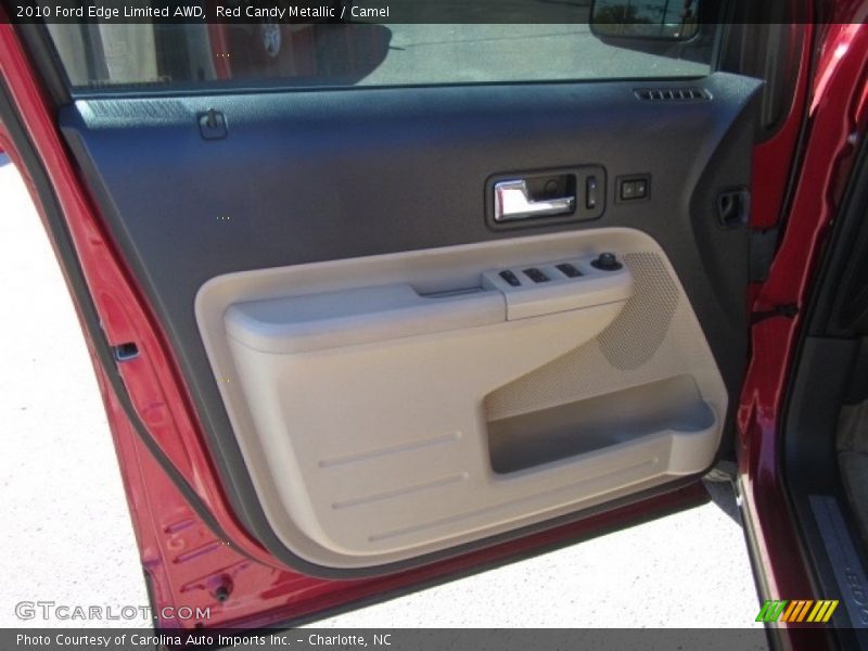Red Candy Metallic / Camel 2010 Ford Edge Limited AWD