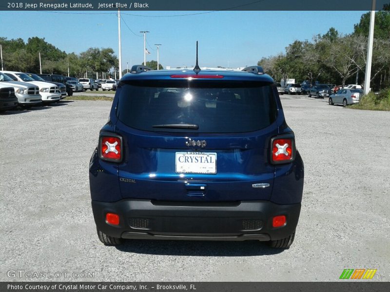 Jetset Blue / Black 2018 Jeep Renegade Latitude