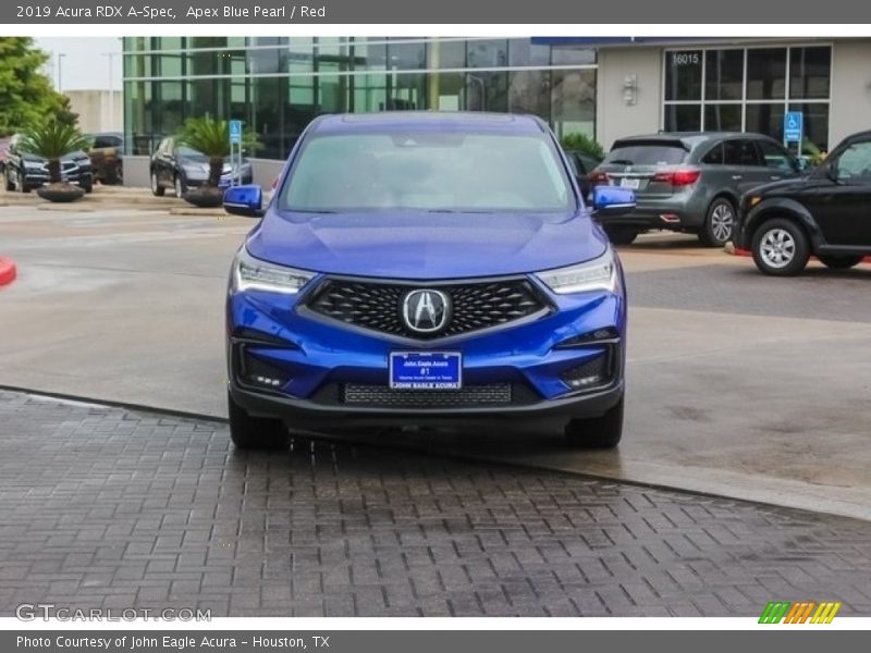 Apex Blue Pearl / Red 2019 Acura RDX A-Spec