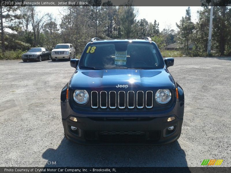 Jetset Blue / Black 2018 Jeep Renegade Latitude