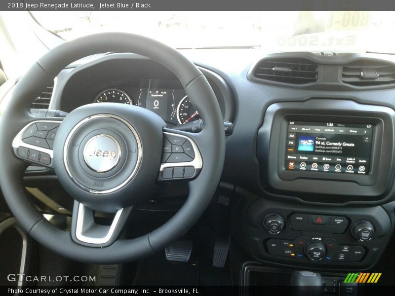 Jetset Blue / Black 2018 Jeep Renegade Latitude